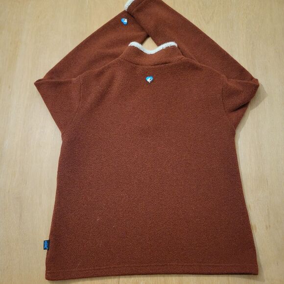Kuhl Alfpaca Fleece Womens M Alska Quarter Zip Pullover Sweater Jacket Maroon - Picture 3 of 12